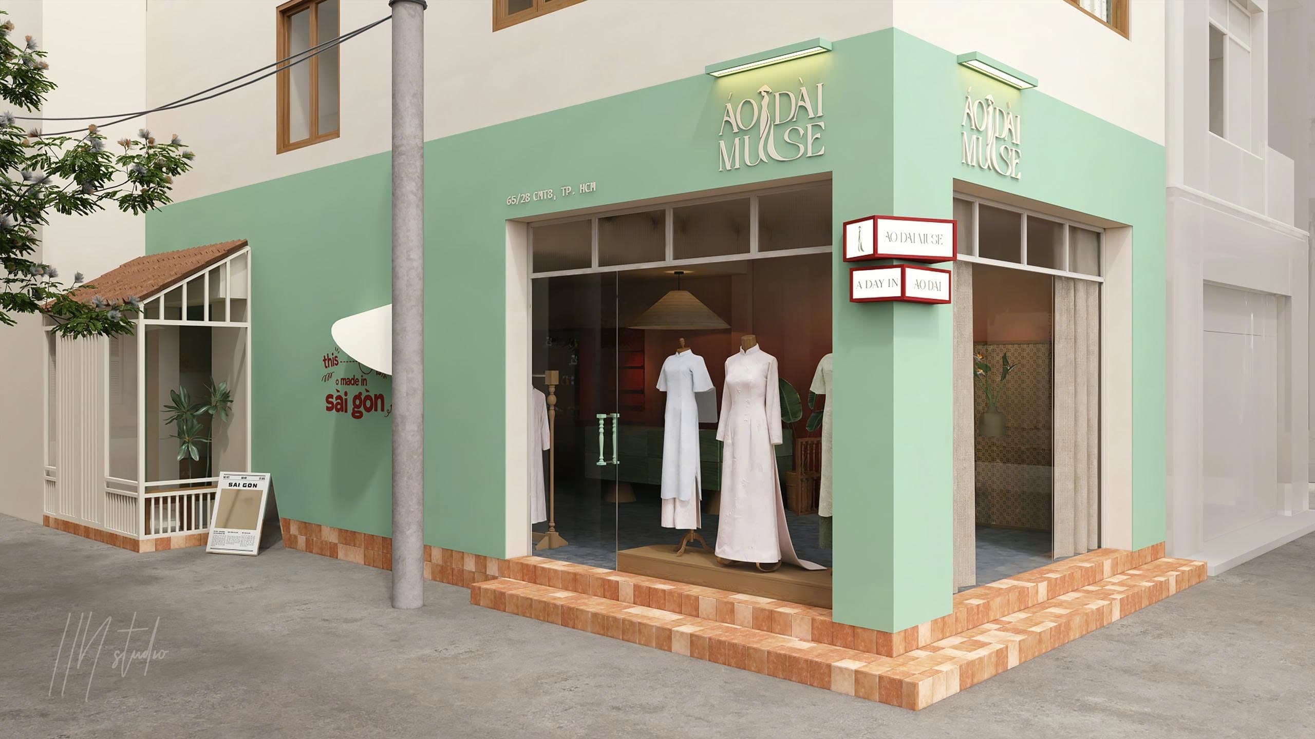 ÁO DÀI MUSE storefront in Ho Chi Minh City
